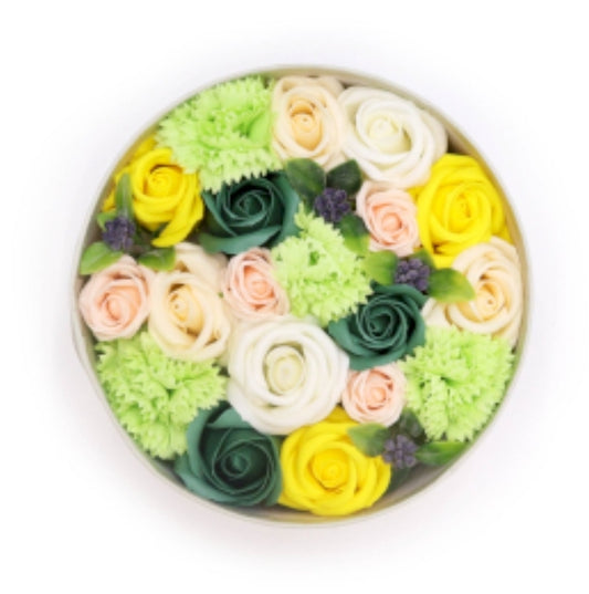 Round Box - Spring Celibrations - Yellow & Greens