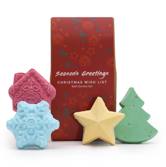 Christmas Wish List Christmas Bath Bomb Gift Pack