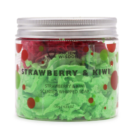 Strawberry & Kiwi Whipped Soap 120g