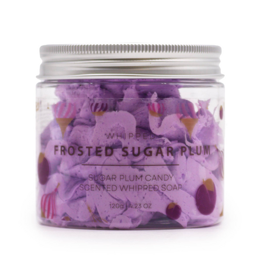 Frosted Sugar Plum Whipped Soap 120g