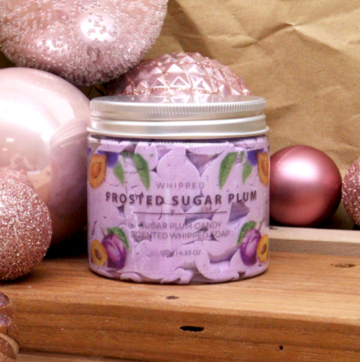 Frosted Sugar Plum Whipped Soap 120g